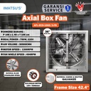 Blower Exhaust Box Fan Kandang Ayam 38 Inch 380V 3 Phase Kipas Gudang