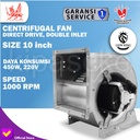 Centrifugal Blower AHU 10" 450W Bare Fan Centrifugal Double Inlet