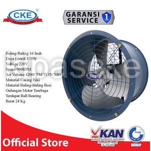 CKE Drum Fan DFL 16 Inch Blower Tabung Blower Gedung Eksos Drum
