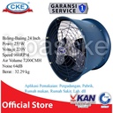 DRUM FAN EXTRA LOW NOISE CKE 24INCH 220V 255W DAPUR RESTO DINDING