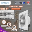 Exhaust Fan Dinding 6 Inch Exhaust Toilet Kamar Exhaust Tidak Berisik