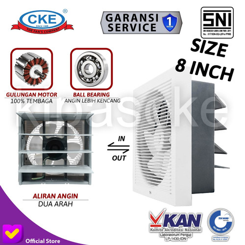 Exhaust Fan Dinding 8 Inch Wall Exhaust Fan Hexos CKE