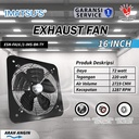 Exhaust Fan Dinding Standard 16 Inch Kipas Hexos Hisap Tembok Wall Exhaust Fan 16" Inch