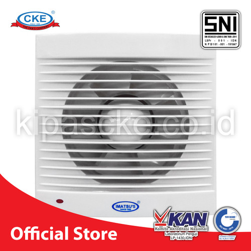 Exhaust Fan Imatsu EF-APC15-C2P-ST 6 Inch Rumah Toilet Dapur Restoran