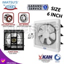 Imatsu Exhaust Fan EFIO TR 6 Inch Exhaust Shutter In-Out Blower Gedung
