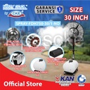 Kipas Angin Embun 30 Inch Tangki 60L Spray Fan Kipas Kabut Misty Fan