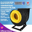 Kipas Keong Centrifugal Fan 7.5KW 7500W 380V 10HP Blower Hisap Sirocco