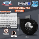 Mini Centrifugal Fan Blower 3.5 Inch 22W 220V Kipas Pendorong / Blower Keong Hisap Mini 90 CMH / 53 CFM