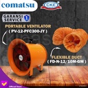 Paket Portable Ventilator Blower 12 inch + Flexible Duct Hose 10 Meter