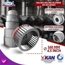 PART FAN WHEEL MINI 6,5"ALUR KANAN DE-160 6,5"
