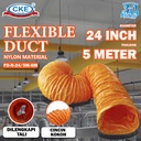 Selang Portable Blower Ventilator 24 Inch Flexible Duct Hose Exhaust Nylon 24" Selang Fleksible Ducting 5M / 10M