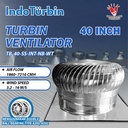 Turbin Ventilator 40 Inch Turbine Roof Fan Ventilasi Exhaust Atap Rumah Pabrik 40" IndoTurbin