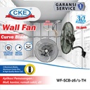 Wall Fan Curve Blade 26 Inch Kipas Angin Dinding Tembok Rumah Industri Aluminium 26" Inch Kipas Tornado Besi Aluminium