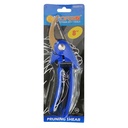 TORA Gunting Dahan 8 Inch Double TPR Blade Surface - Prunning Shear Blue Black