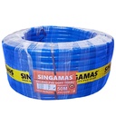 SINGAMAS Selang Air PVC Dof Tebal Warna Biru 3/4 Inch x 50 Meter