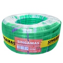 SINGAMAS Selang Air PVC Dof Tebal Warna Hijau 5/8 Inch x 50 Meter