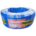 SINGAMAS Selang Air PVC Dof Tebal Warna Biru 1/2 Inch x 50 Meter