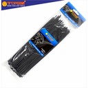 TORA Kabel Tis Nylon 3.6 x 250 mm - Tali Ikat Warna Hitam 100 Pcs