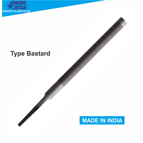 UNIQUE STAR Half Round File - Kikir Kayu 1/2 Bulat 4 , 6 , 8" - INDIA