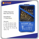 TORA Mata Bor Besi Set 25 Pcs