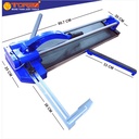 TORA Manual Tile Cutter - Alat Potong Keramik 24 Inch 600 Mm TC2600