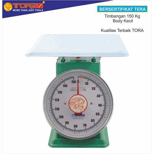 TORA Timbangan Pegas - Timbangan Jarum Body Kecil 150Kg -Vietnam Style