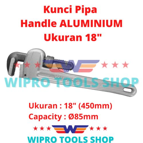 Kunci Pipa Pipe Wrench Handle Aluminium 18" WIPRO