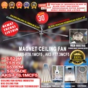 Kipas Ceiling Fan Magnet Motor / Kipas Industri Kipas Stasiun / Kipas Gudang