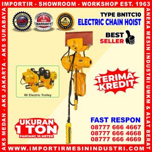 Electric Chain Hoist 1 Ton 10 Meter 380 Volt | AKS - BN1TC10
