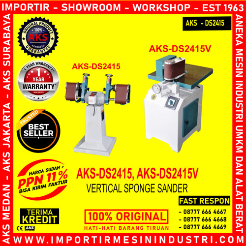 Pengamplas Sabuk Roll Vertical Sponge Sander Mesin DS2415