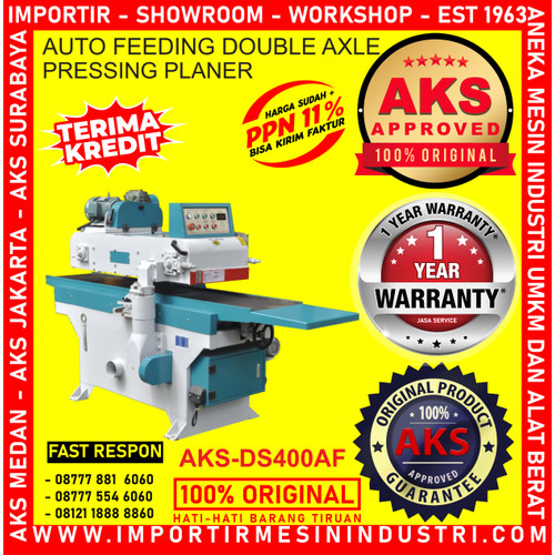 Mesin Serut Kayu Auto Feeding Double Axle DS400AF