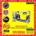 Pengebor Kayu WoodLog Three Unit Boring Machine 2Hp AKS - AYU213C