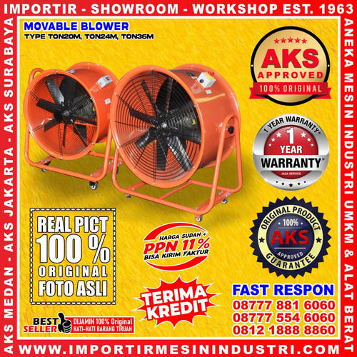 Portable Ventilator Kipas Blower Axial 32" Resto Cafe Pabrik 4000 watt