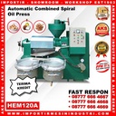 Mesin Ekstraksi dan Press Minyak Automatic Combined Spiral Oil HEM120A