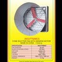 Kipas Exhaust Kandang Unggas Cone Shutter Fan Dinamo SIEMENS 3 Phase