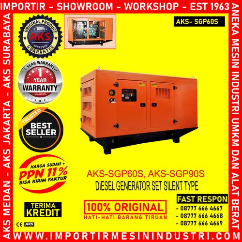 Mesin Genset Diesel 90 Kw Generator Set Silent AKS - SGP90S