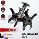 Mini Tiller Tilling Head Hika TH-002 Alat Pencacah Tanah As Kotak 26X4T