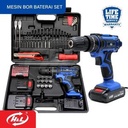 Mesin Bor Baterai Tembok H&L HL 912 Impact Drill Cordless HL-912 18V Toolkit