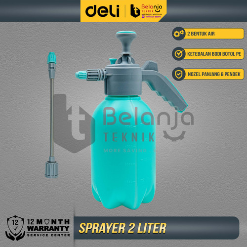 Deli Sprayer Semprotan Tanaman 2 Liter Bahan PP Alat Semprot Hama DL581020