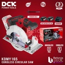 DCK Mesin Potong Kayu Baterai KDMY165EM Circular Saw Cordless 6 Inch Sirkel Kayu KDMY 165 EM KDMY165 6" in 2 battery