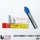 AST Mata Trimmer 1/4 Inch x 10 mm Router Profil V Grooving Bit 10mm