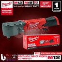 Milwaukee Right Angle Impact Wrench 1/2 Inch M12 FRAIWF12-0 Unit Only