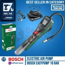 Bosch Electric Air Pump Easy Pump 10 Bar Pompa Angin Portable USB 3 Ah