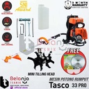 Tasco Mesin Potong Rumput Gendong 2Tak TAC 33 PRO + Tilling Head 267 C