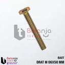 Baut Mur L Drat M 06x50 MM Kuningan Full Per PCS Non Merk