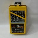 Casal Twist Drill Bit HSS Set 25 PCS Mata Bor Besi Set 1-13 MM CSL-CA9
