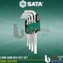 Sata Kunci L Panjang 09107A 9 PCS Long Arm Hex Key Set Metric