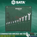 Sata Kunci Ring Pas Set 11 PCS 09064 Combination Wrench Metric 8-24MM