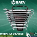 Sata Combination Wrench Set 11 PCS 09021 Kunci Ring Pas Set SAE