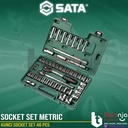 Sata Kunci Socket Set 46 PCS 1/2 Inch 09006 Socket Set Metric 1/2 In